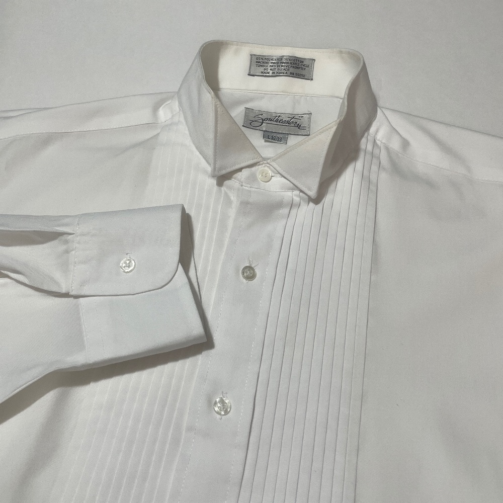 Southeastern 32/33 Tux Shirt White Large Wedding